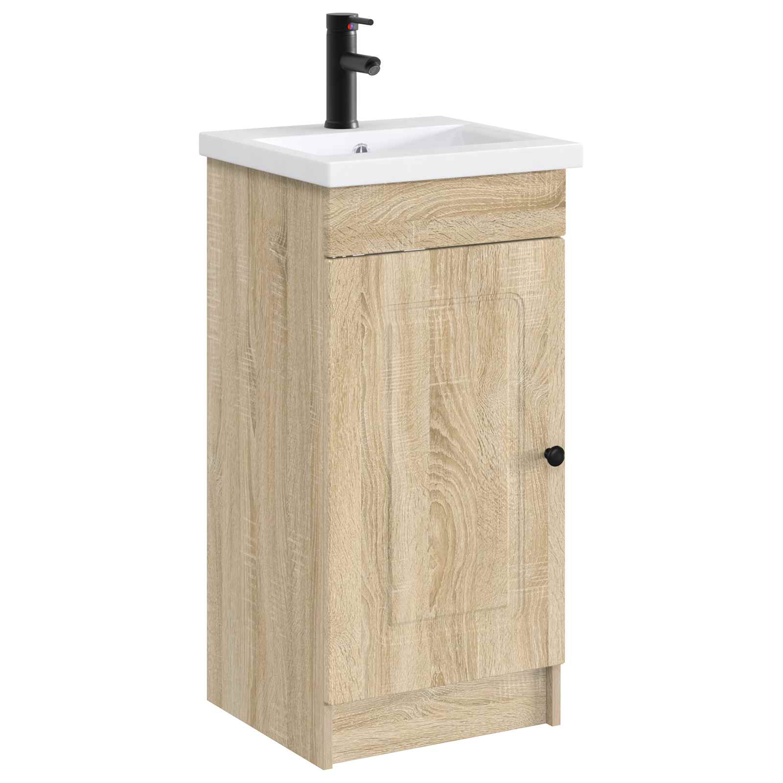 Lavabo da bagno Nero Opaco 42 x 40 x 16,5 cm Metallo | homemem39