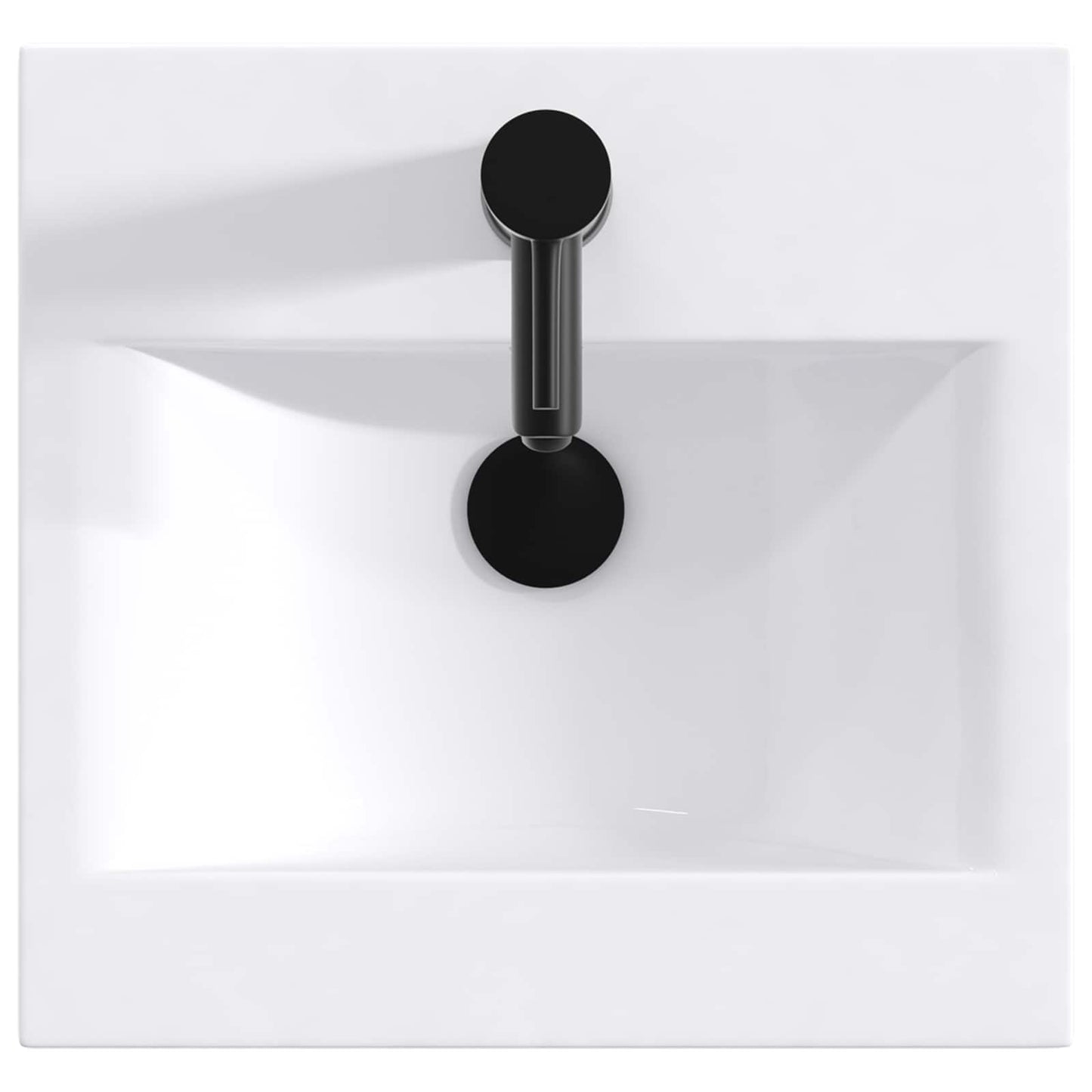 Lavabo da bagno Nero Opaco 42 x 40 x 16,5 cm Metallo | homemem39