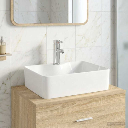 Lavabo da bagno Cromato 48,5 x 37,5 x 13 cm Metallo | homemem39