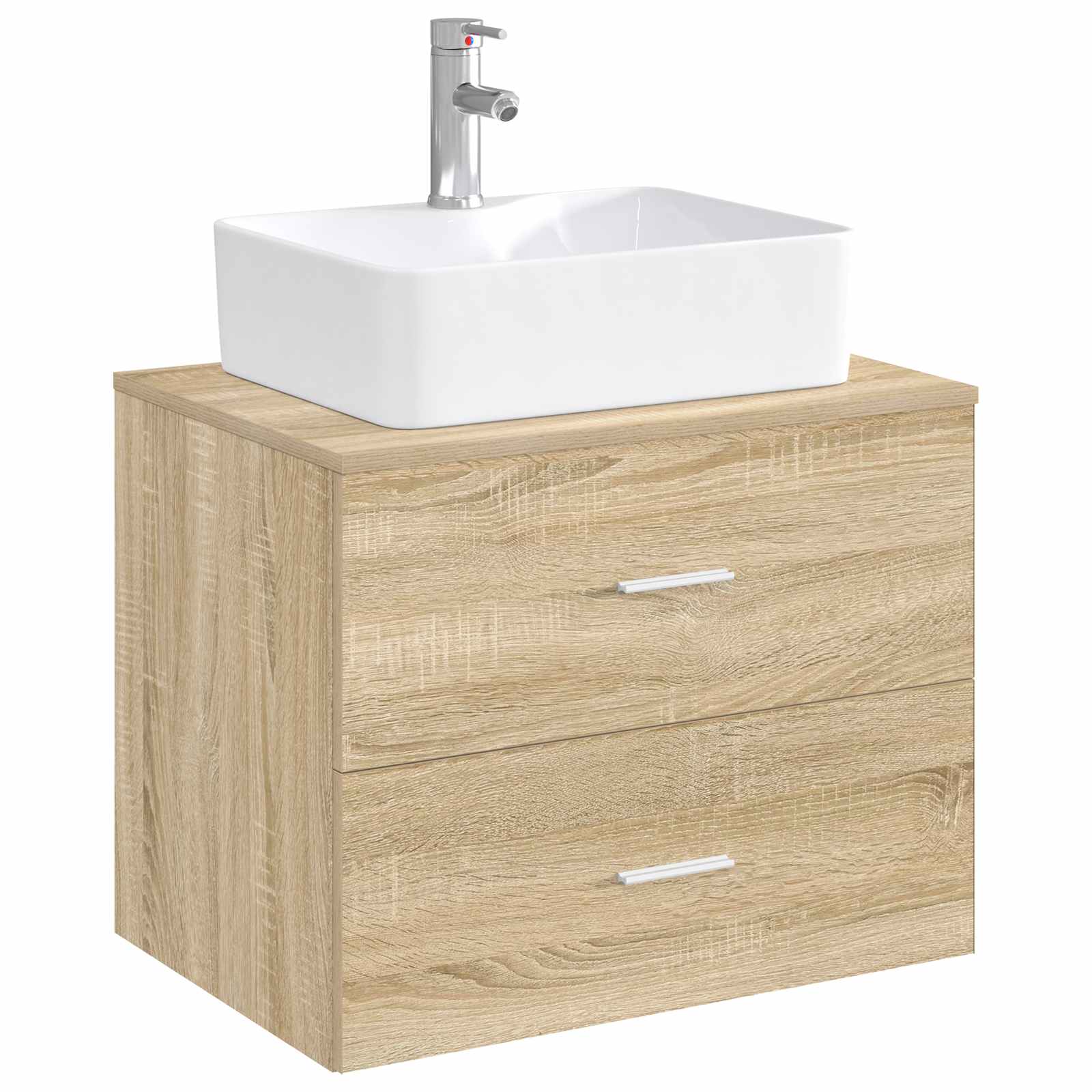 Lavabo da bagno Cromato 48,5 x 37,5 x 13 cm Metallo | homemem39