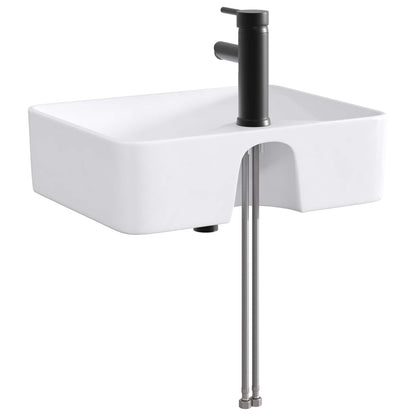 Lavabo da bagno Nero Opaco 48,5 x 37,5 x 13 cm Metallo | homemem39