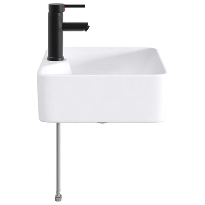 Lavabo da bagno Nero Opaco 48,5 x 37,5 x 13 cm Metallo | homemem39