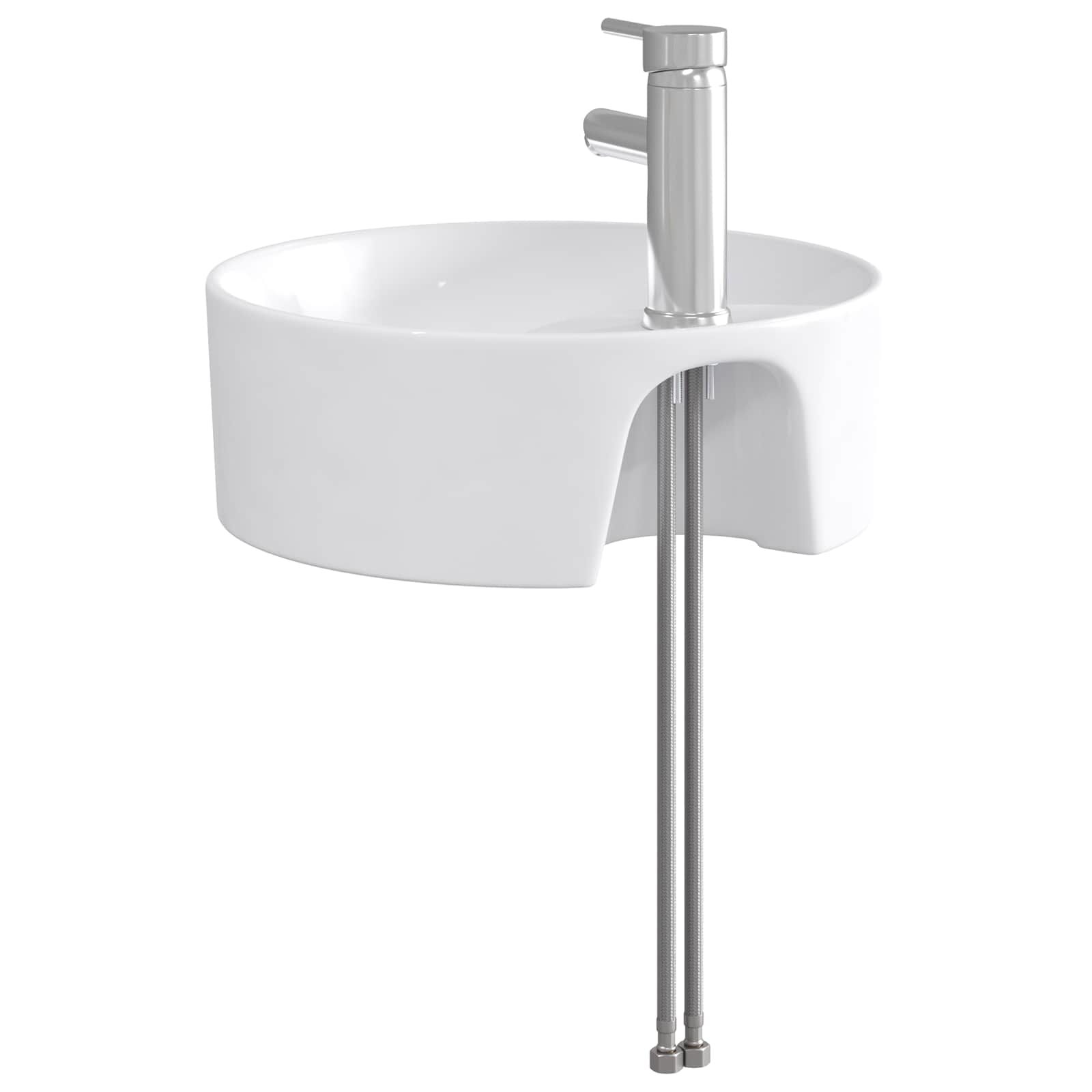 Lavabo da bagno Cromato 40,5 x 40,5 x 15 cm Metallo | homemem39