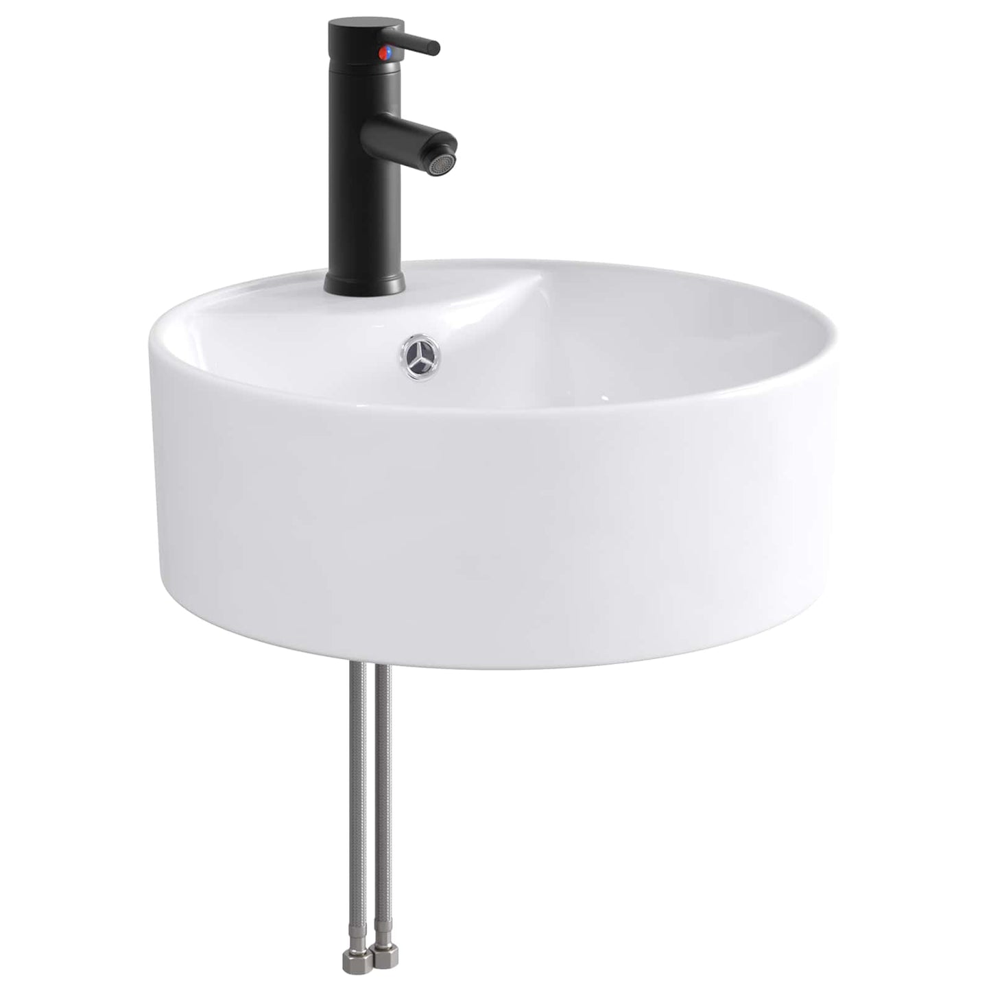 Lavabo da bagno Nero Opaco 40,5 x 40,5 x 15 cm Metallo | homemem39