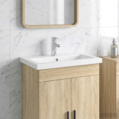 Lavabo da bagno Cromato 61 x 40 x 16,5 cm Metallo | homemem39