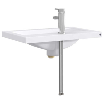 Lavabo da bagno Cromato 61 x 40 x 16,5 cm Metallo | homemem39