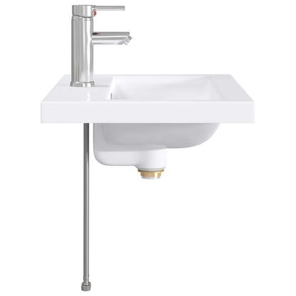 Lavabo da bagno Cromato 61 x 40 x 16,5 cm Metallo | homemem39
