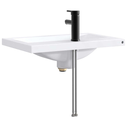 Lavabo da bagno Nero Opaco 61 x 40 x 16,5 cm Metallo | homemem39