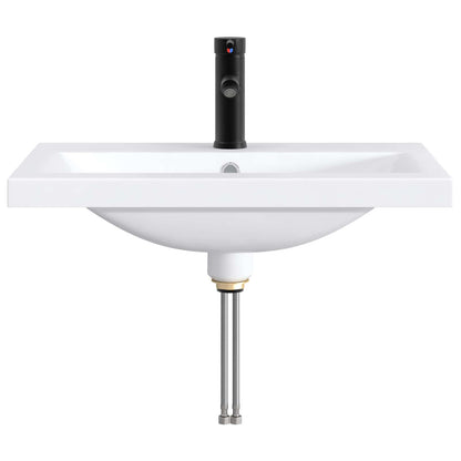 Lavabo da bagno Nero Opaco 61 x 40 x 16,5 cm Metallo | homemem39