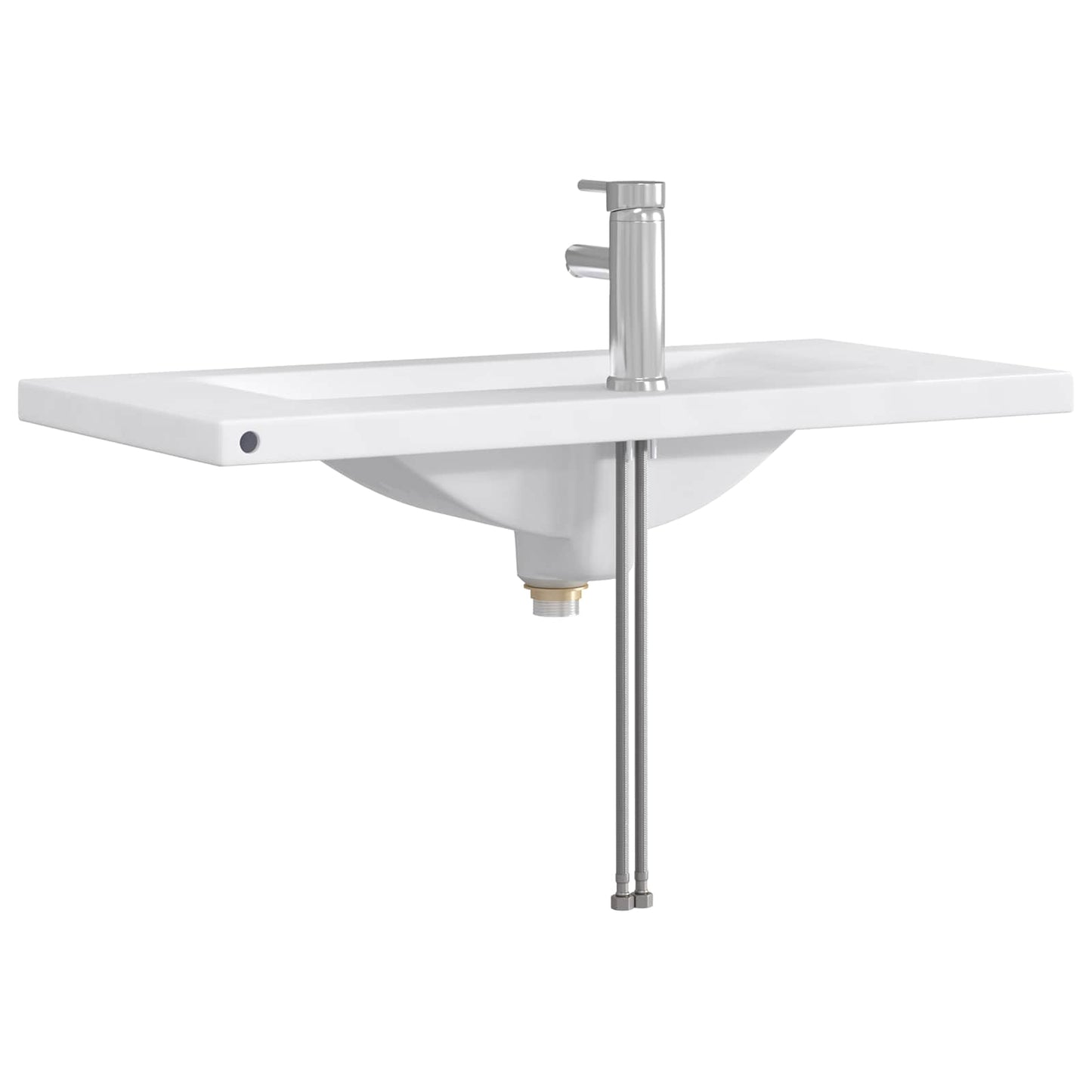 Lavabo da bagno Cromato 81 x 40 x 17,5 cm Metallo | homemem39