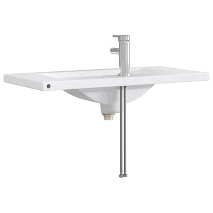 Lavabo da bagno Cromato 81 x 40 x 17,5 cm Metallo | homemem39