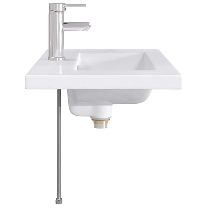 Lavabo da bagno Cromato 81 x 40 x 17,5 cm Metallo | homemem39