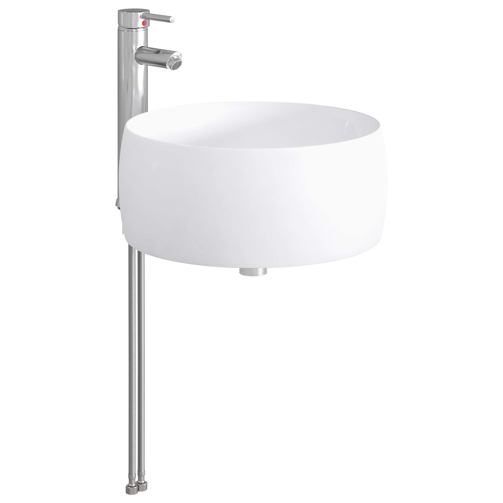 Lavabo da bagno Cromato 38,5 x 38,5 x 16 cm Metallo | homemem39