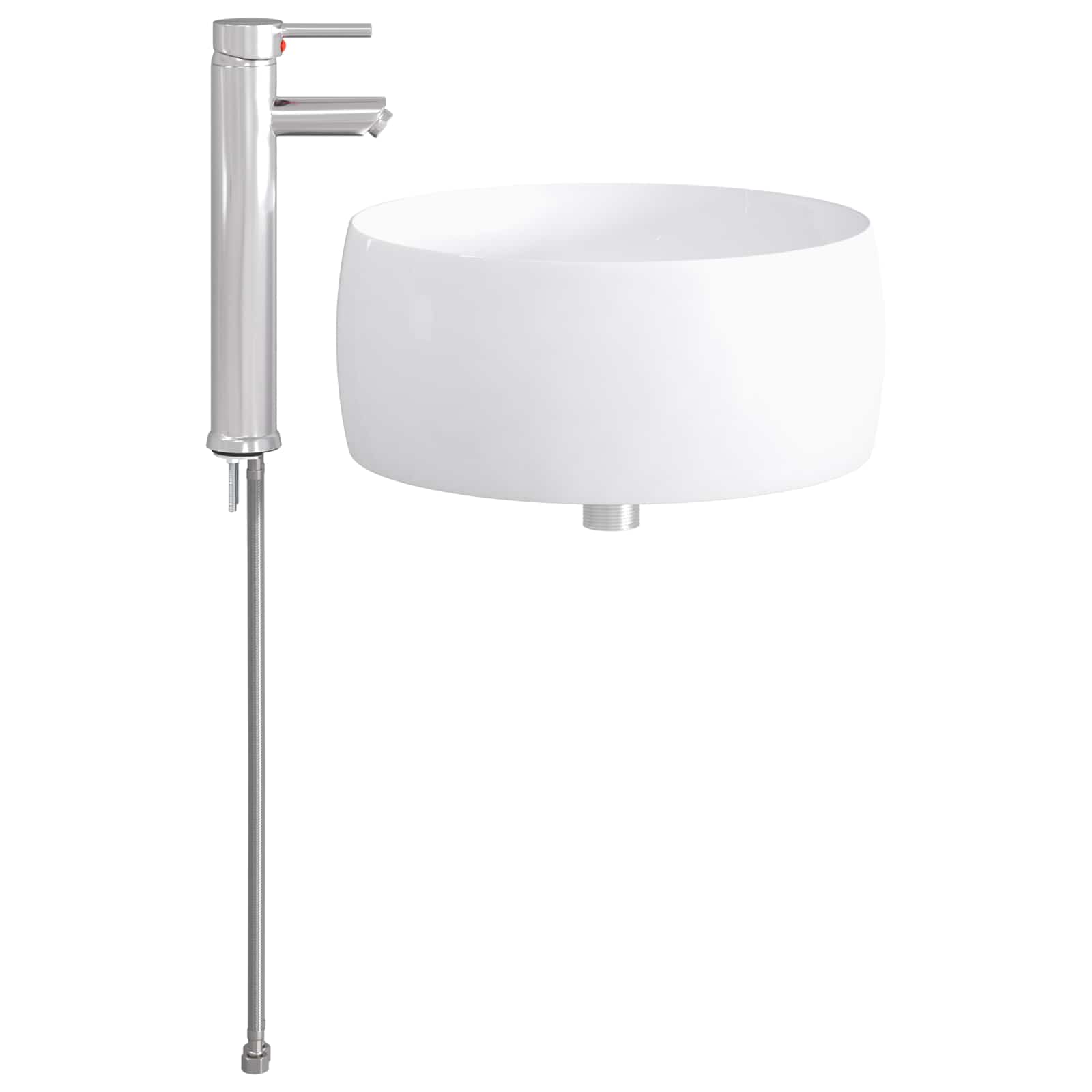 Lavabo da bagno Cromato 38,5 x 38,5 x 16 cm Metallo | homemem39