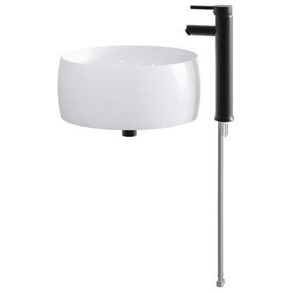 Lavabo da bagno Nero Opaco 38,5 x 38,5 x 16 cm Metallo | homemem39