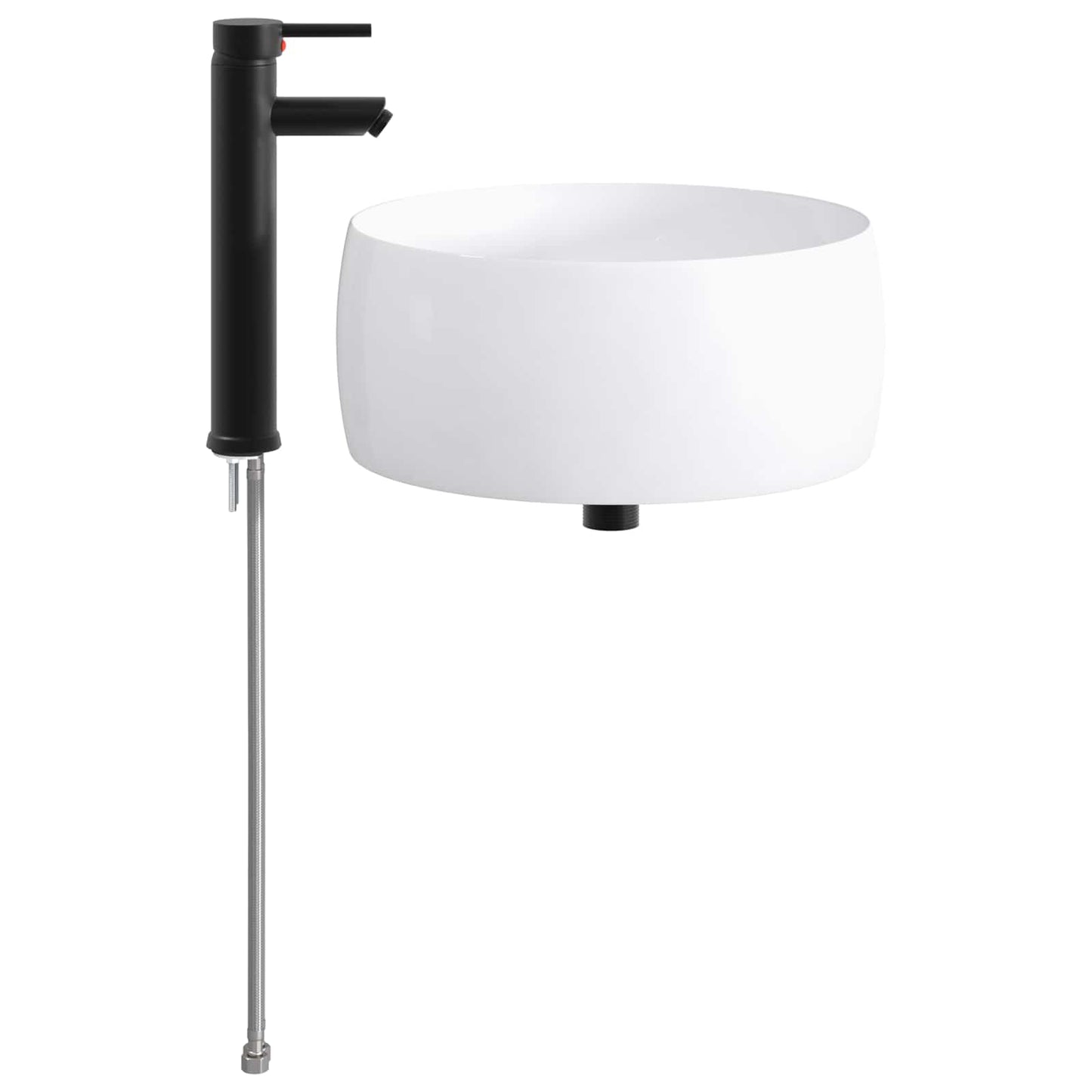Lavabo da bagno Nero Opaco 38,5 x 38,5 x 16 cm Metallo | homemem39