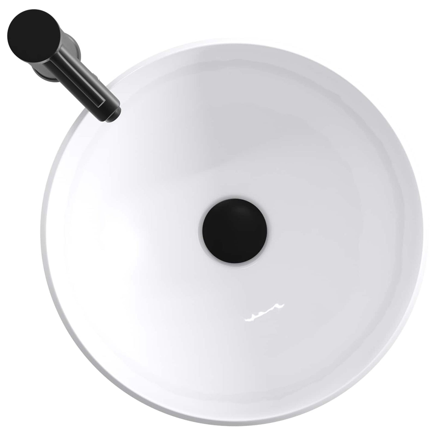 Lavabo da bagno Nero Opaco 38,5 x 38,5 x 16 cm Metallo | homemem39