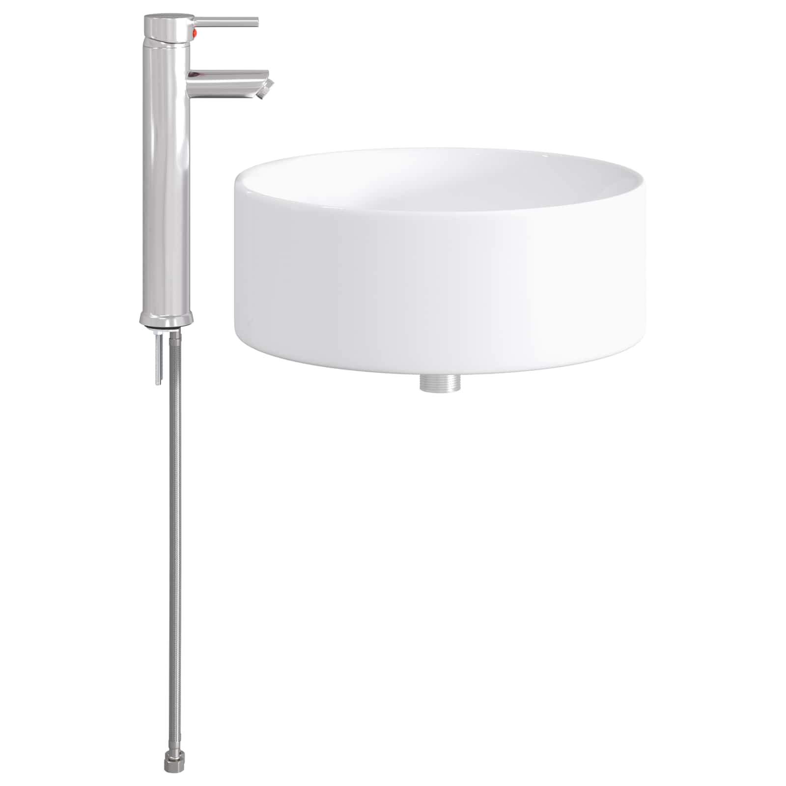 Lavabo da bagno Cromato 40,5 x 40,5 x 15,5 cm Metallo | homemem39