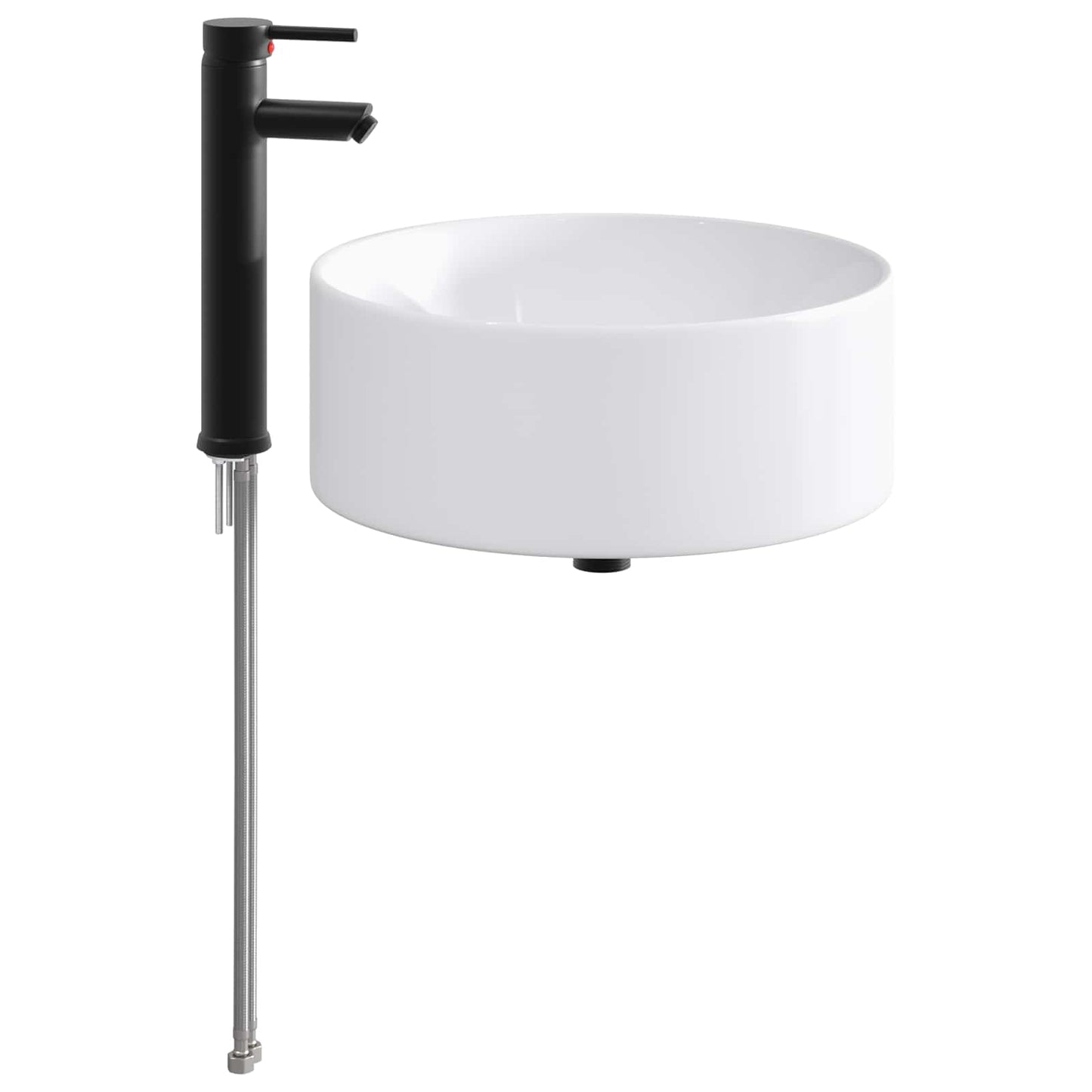 Lavabo da bagno Nero Opaco 40,5 x 40,5 x 15,5 cm Metallo | homemem39