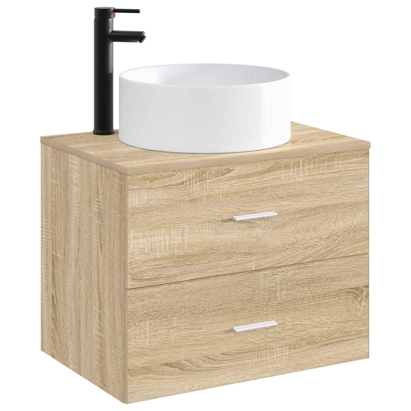 Lavabo da bagno Nero Opaco 40,5 x 40,5 x 15,5 cm Metallo | homemem39