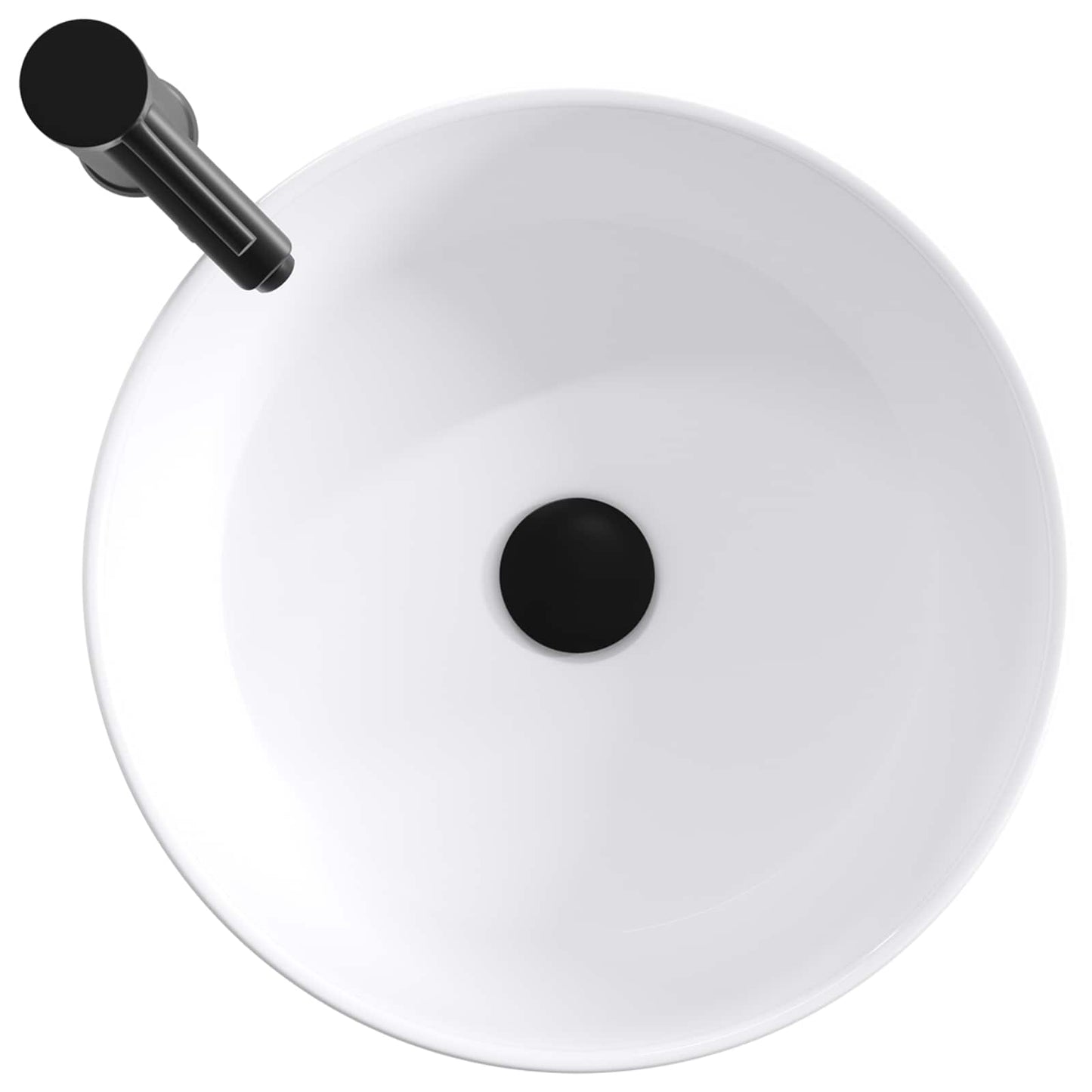 Lavabo da bagno Nero Opaco 40,5 x 40,5 x 15,5 cm Metallo | homemem39
