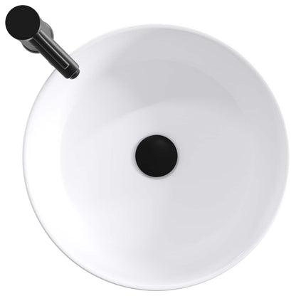 Lavabo da bagno Nero Opaco 40,5 x 40,5 x 15,5 cm Metallo | homemem39