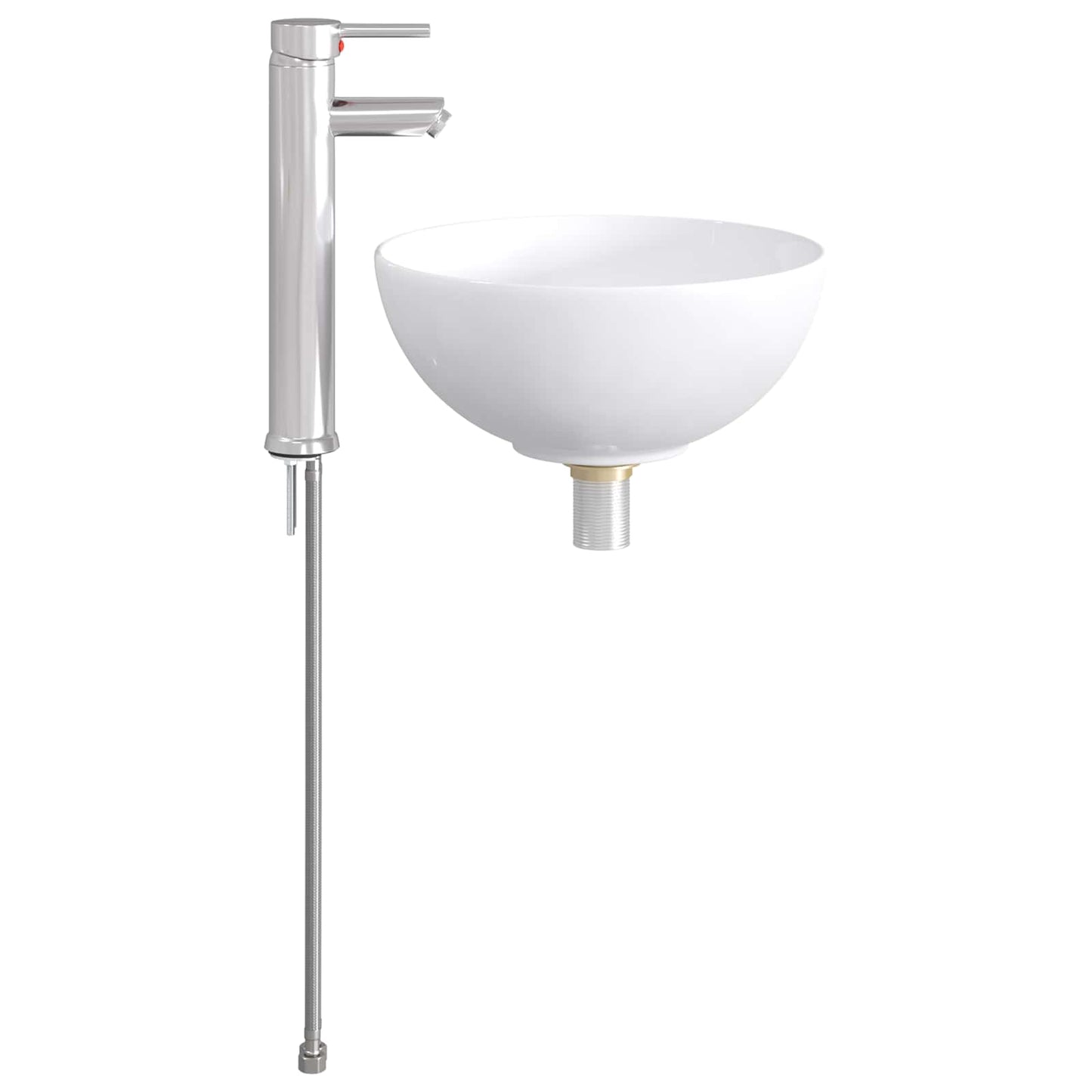 Lavabo da bagno Cromato 32 x 32 x 13 cm Metallo | homemem39