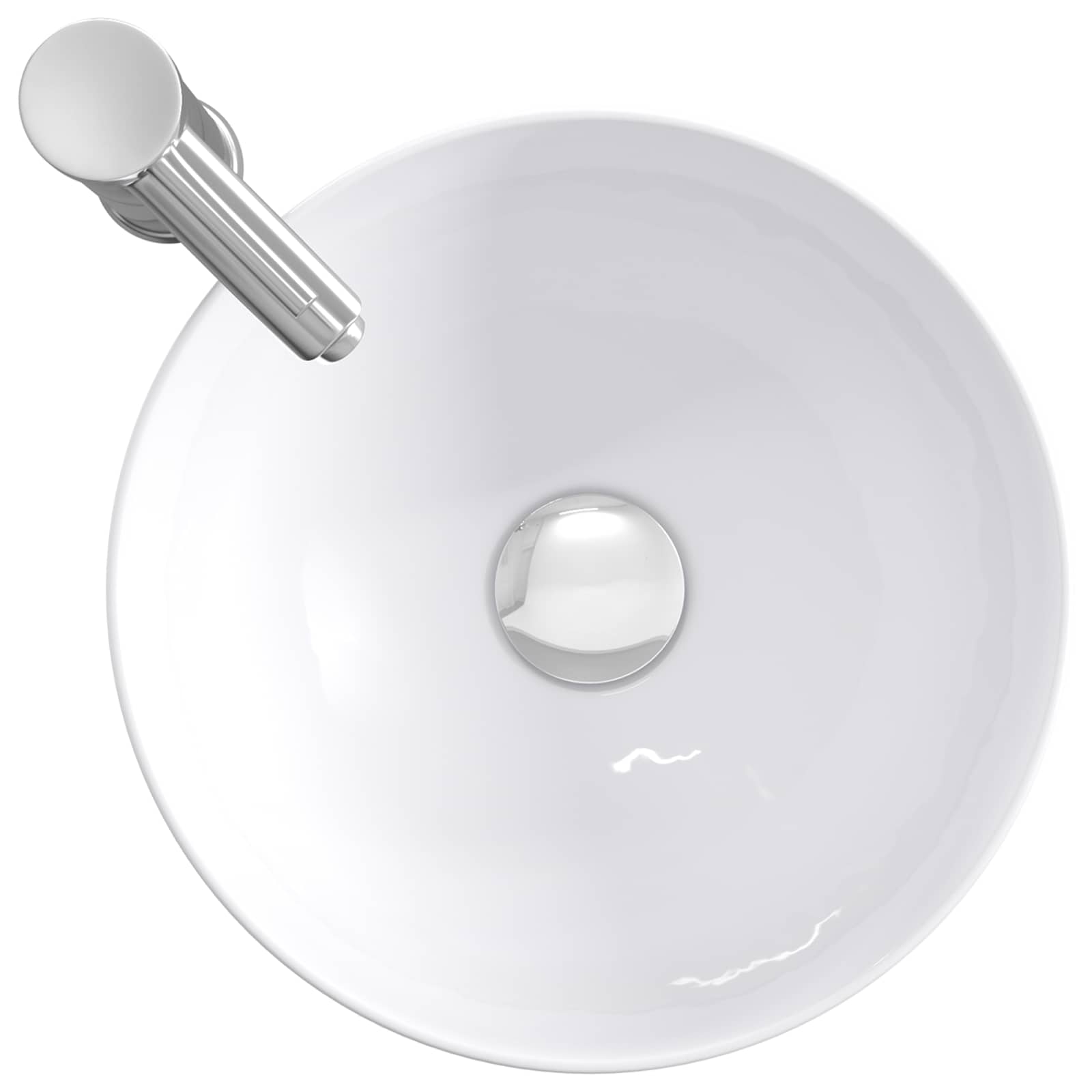 Lavabo da bagno Cromato 32 x 32 x 13 cm Metallo | homemem39