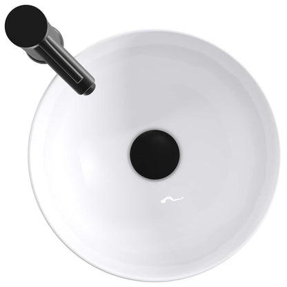 Lavabo da bagno Nero Opaco 32 x 32 x 13 cm Metallo | homemem39