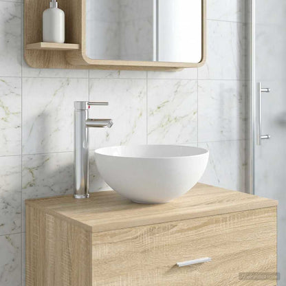 Lavabo da bagno Cromato 35,5 x 35,5 x 14,5 cm Metallo | homemem39