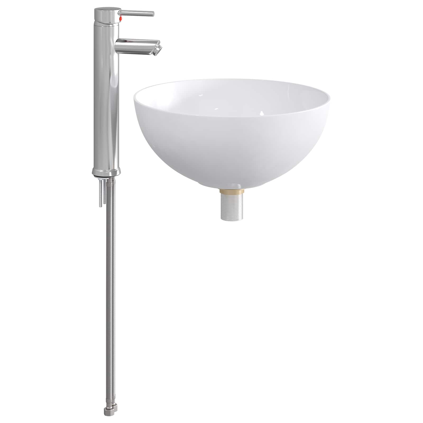 Lavabo da bagno Cromato 35,5 x 35,5 x 14,5 cm Metallo | homemem39