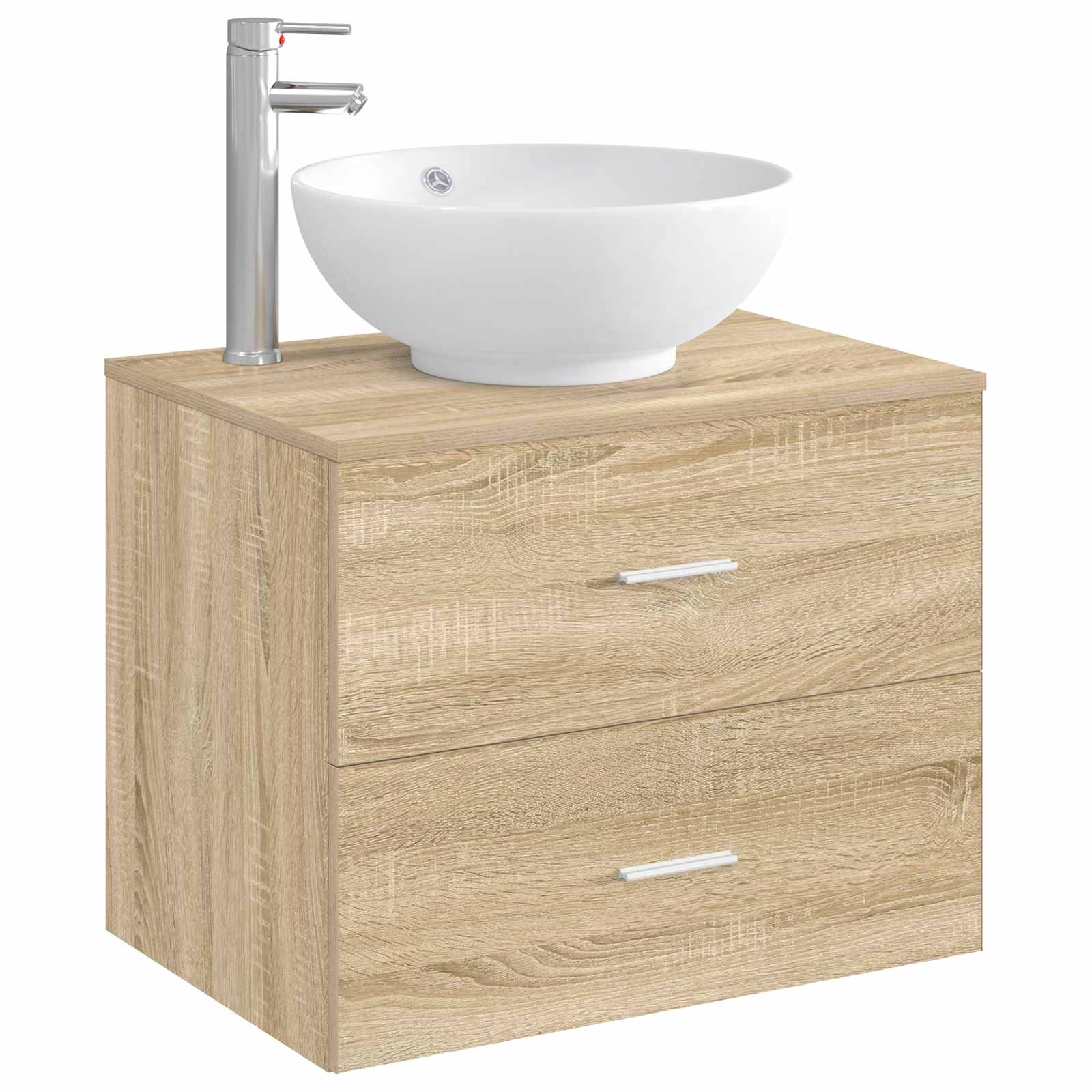 Lavabo da bagno Cromato 44 x 44 x 16 cm Metallo | homemem39