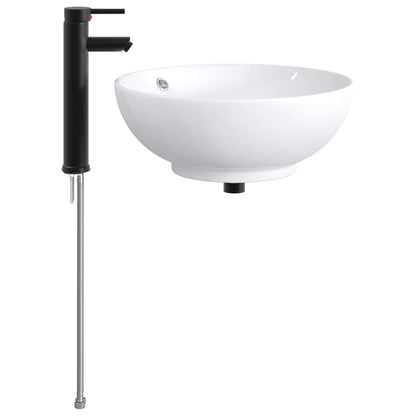 Lavabo da bagno Nero Opaco 44 x 44 x 16 cm Metallo | homemem39