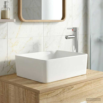 Lavabo da bagno Cromato 40,5 x 30,5 x 13 cm Metallo | homemem39