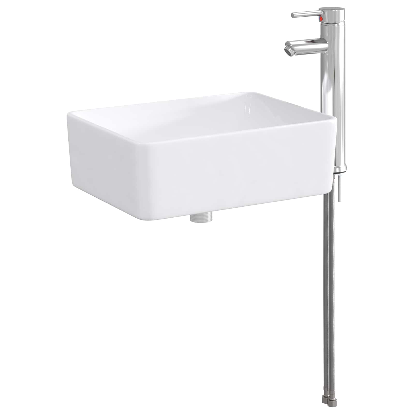 Lavabo da bagno Cromato 40,5 x 30,5 x 13 cm Metallo | homemem39