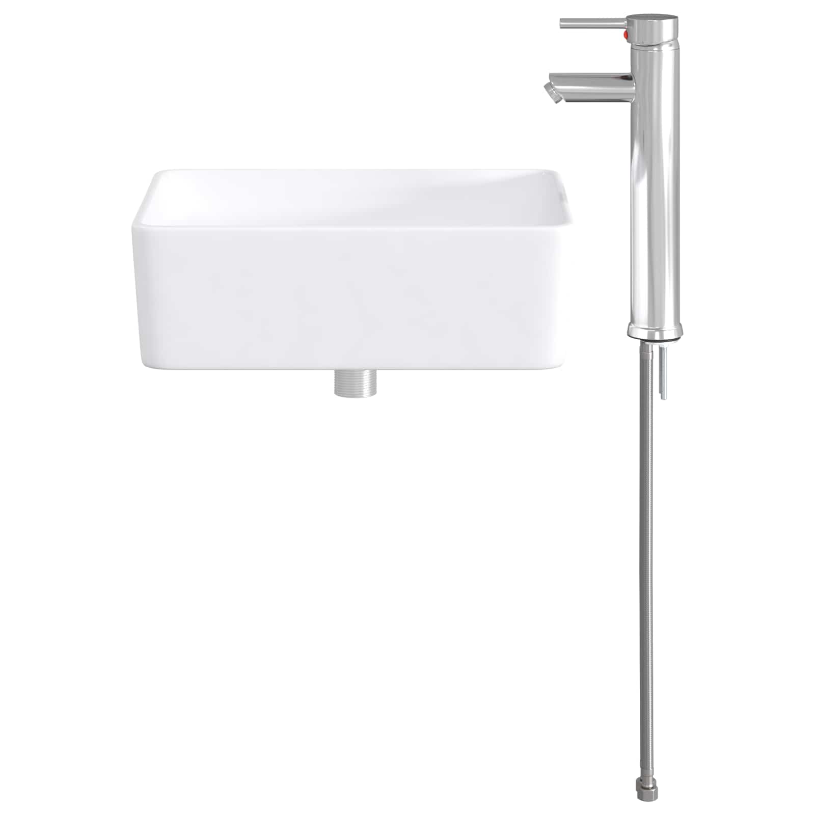 Lavabo da bagno Cromato 40,5 x 30,5 x 13 cm Metallo | homemem39