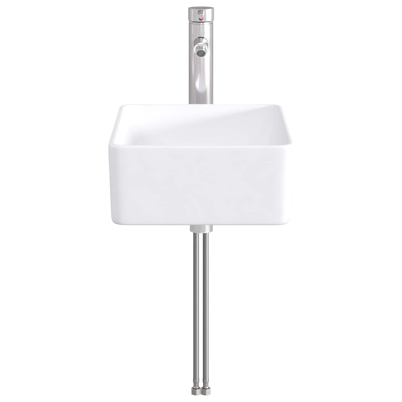 Lavabo da bagno Cromato 40,5 x 30,5 x 13 cm Metallo | homemem39
