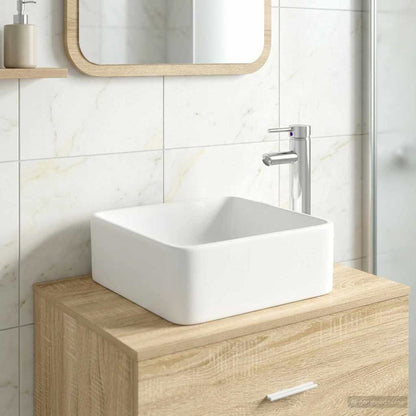 Lavabo da bagno Cromato 36,5 x 36,5 x 13 cm Metallo | homemem39