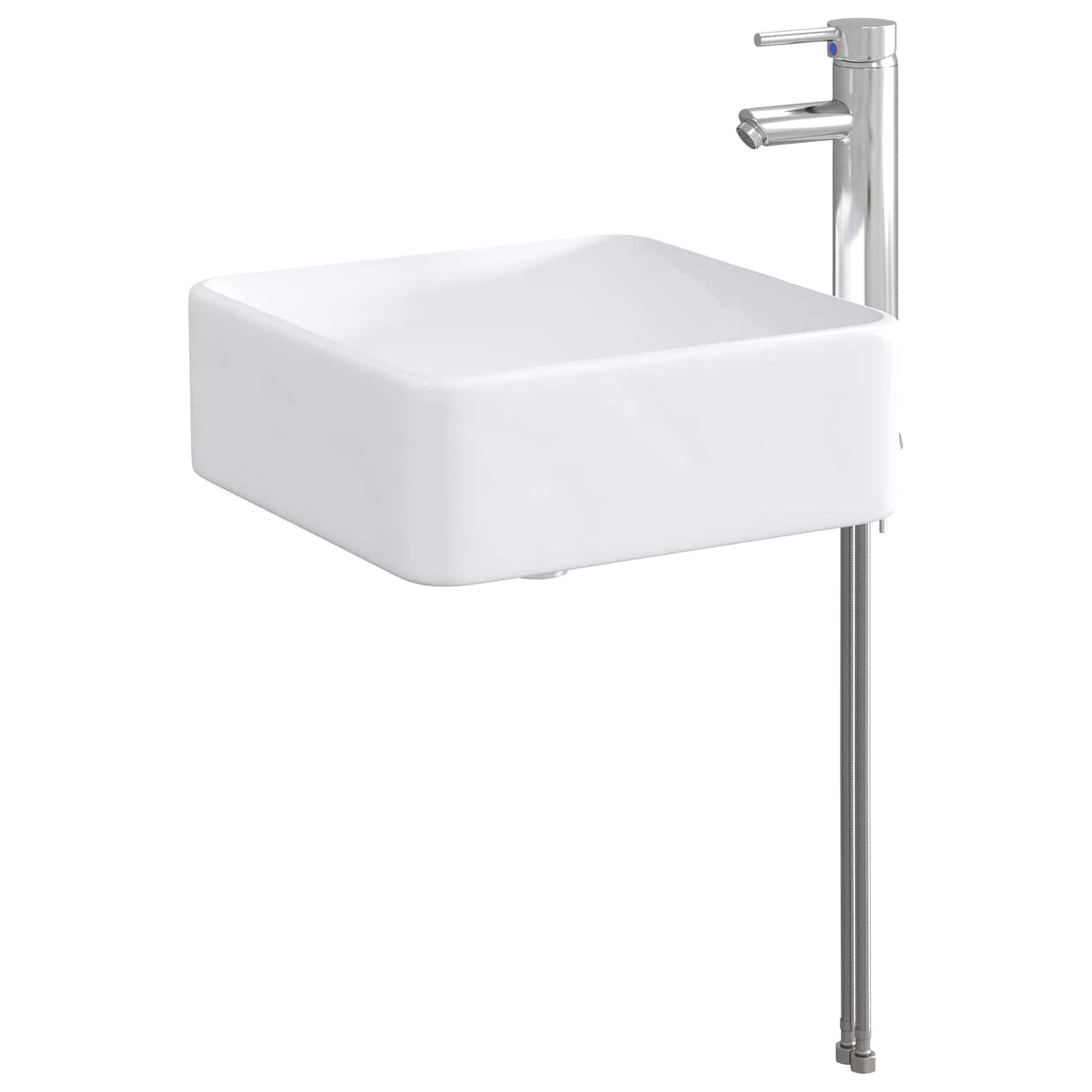 Lavabo da bagno Cromato 36,5 x 36,5 x 13 cm Metallo | homemem39