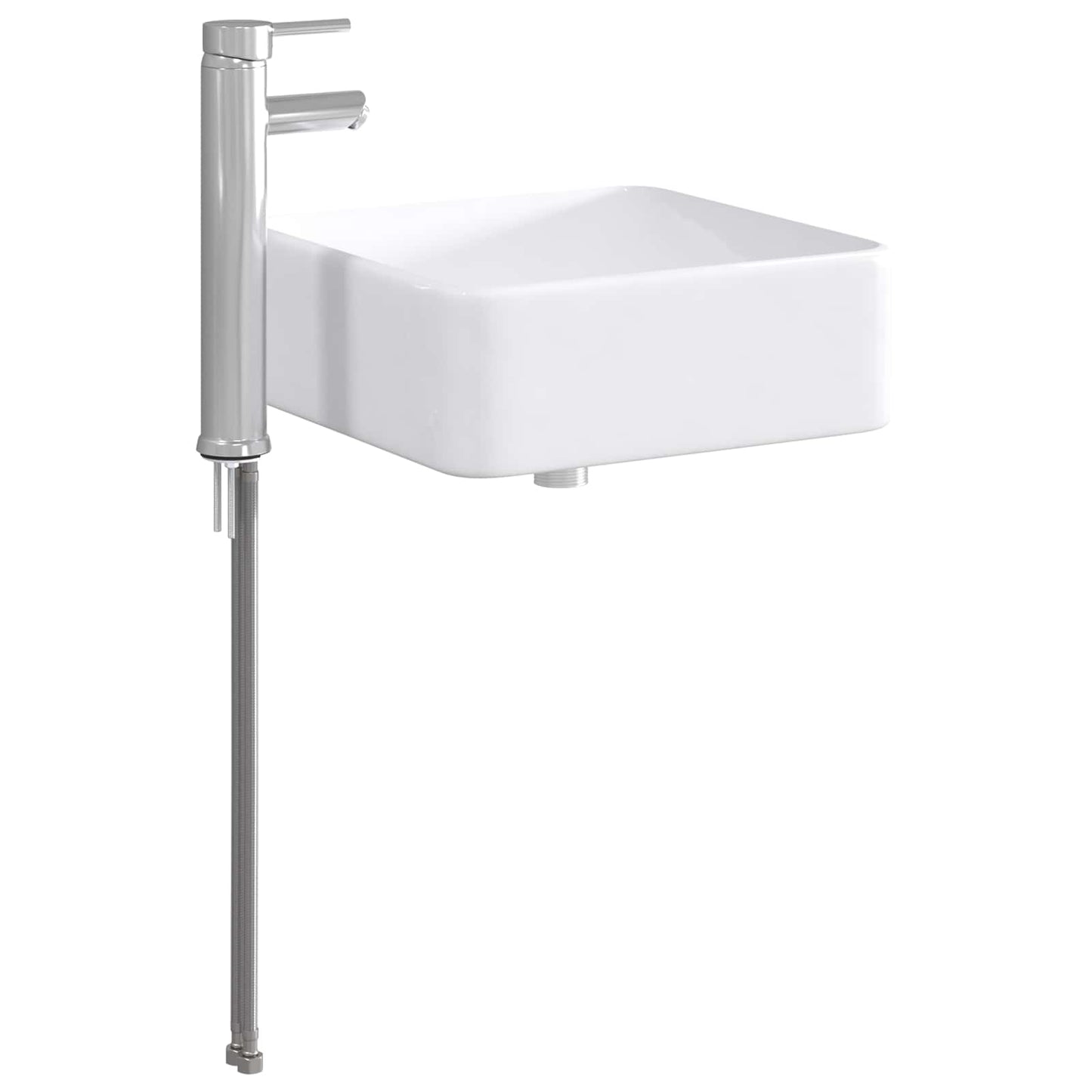 Lavabo da bagno Cromato 36,5 x 36,5 x 13 cm Metallo | homemem39