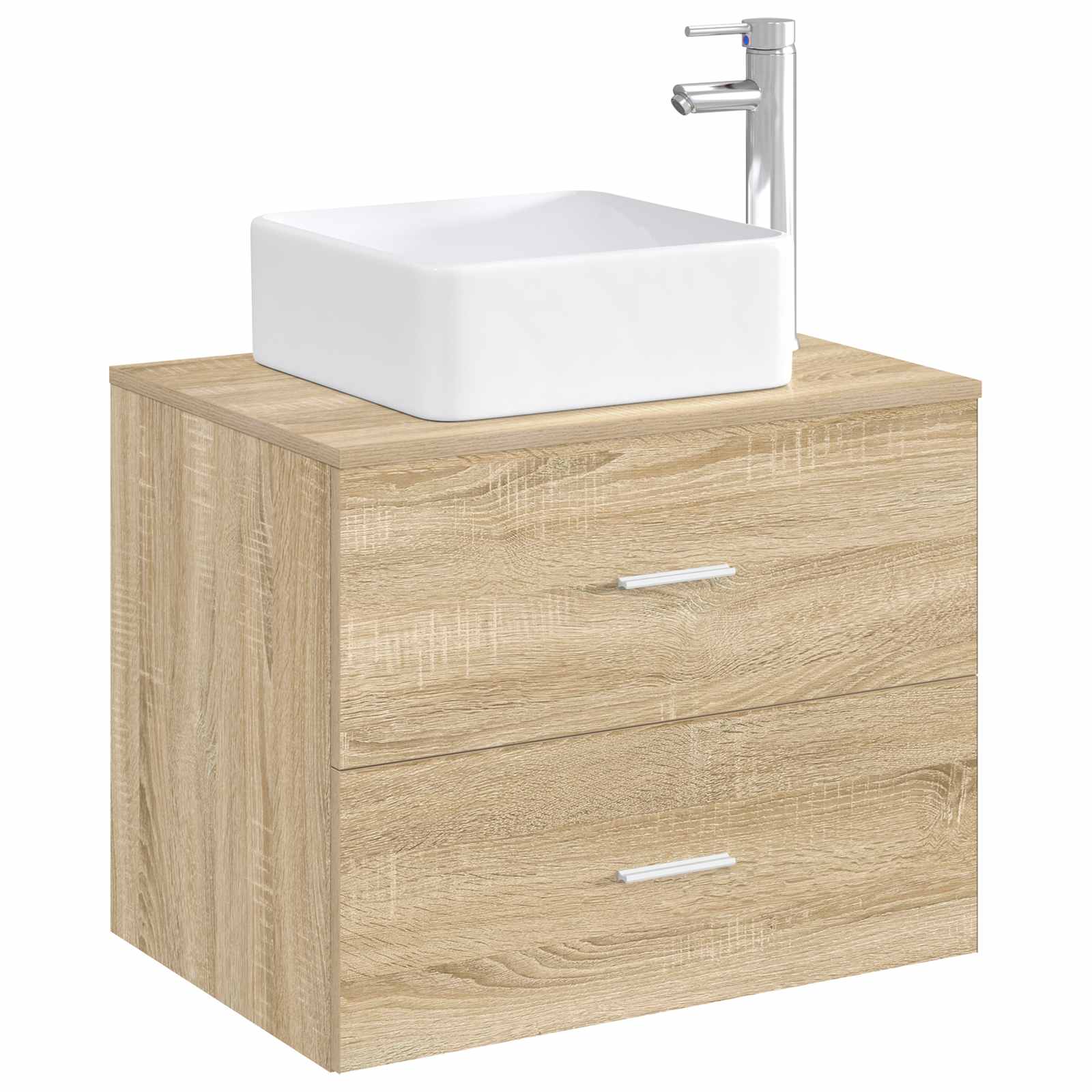 Lavabo da bagno Cromato 36,5 x 36,5 x 13 cm Metallo | homemem39