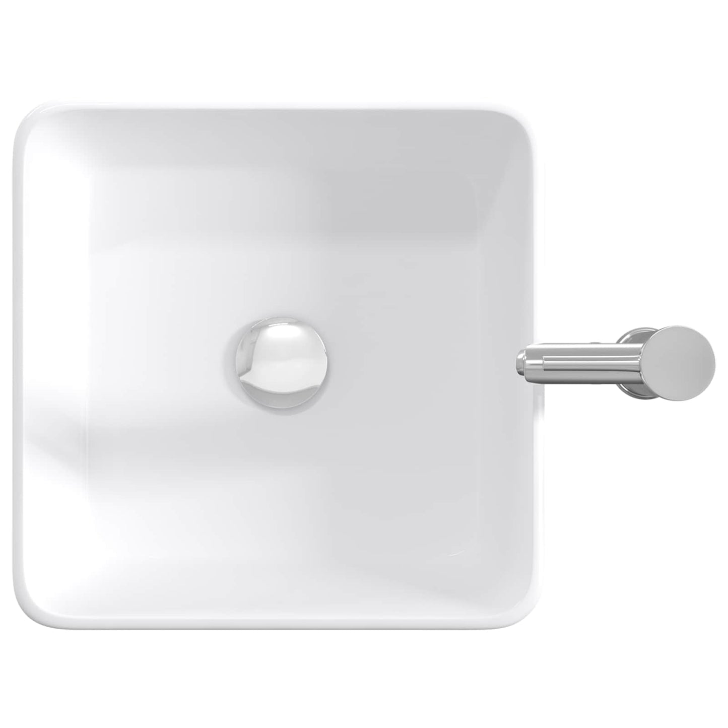 Lavabo da bagno Cromato 36,5 x 36,5 x 13 cm Metallo | homemem39