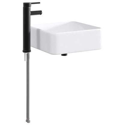 Lavabo da bagno Nero Opaco 36,5 x 36,5 x 13 cm Metallo | homemem39