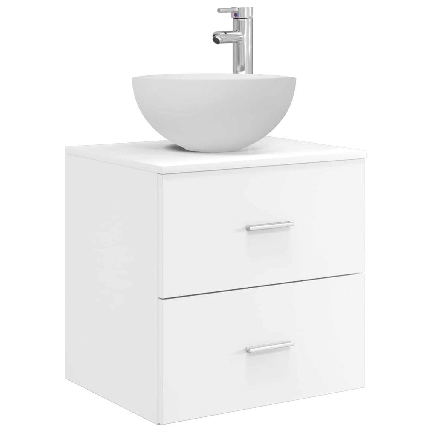 Mobiletto con Lavabo a Parete Bianco 49,5 x 35 x 63 cm | homemem39