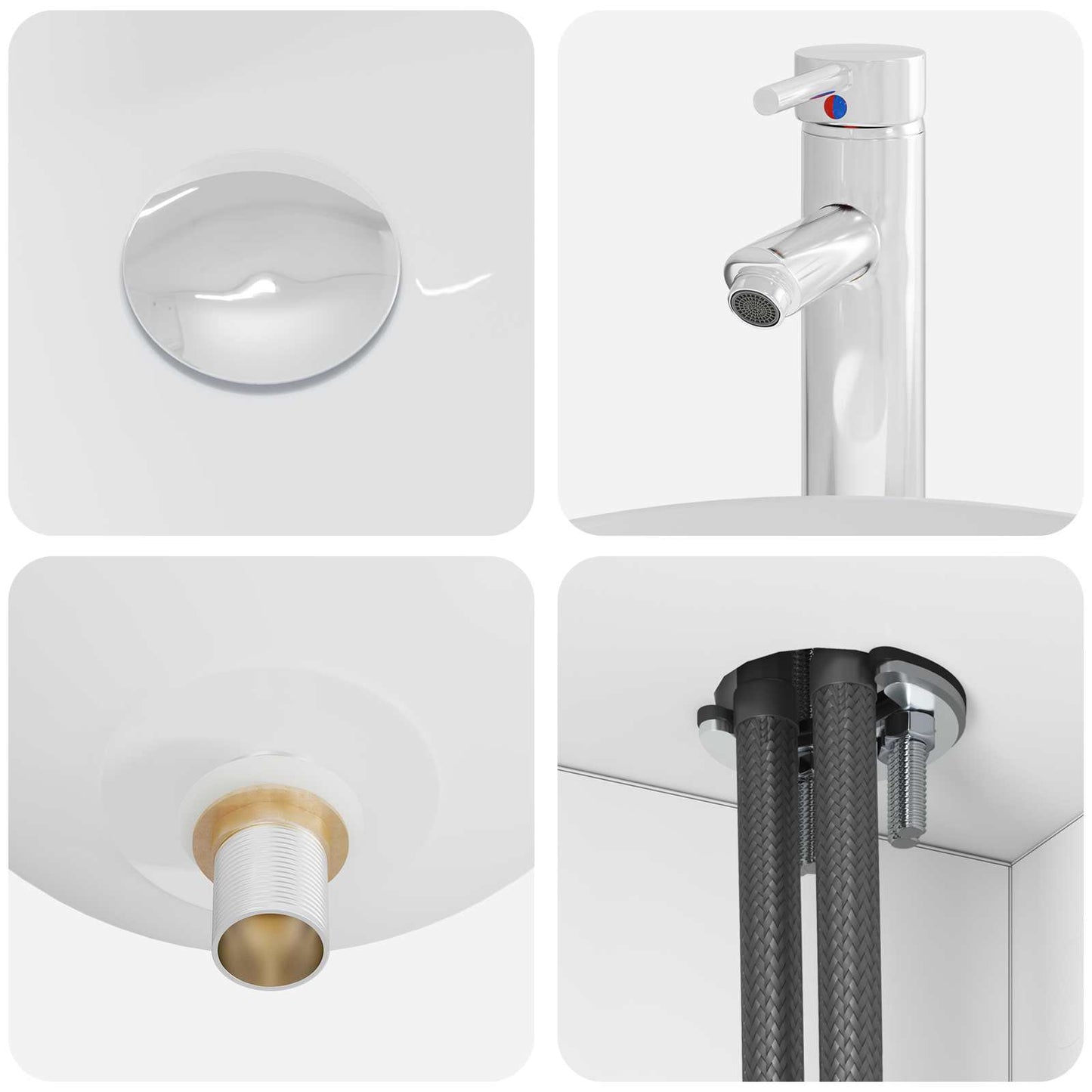 Mobile Lavabo da Parete Bianco 49,5 x 41 x 64,5 cm | homemem39