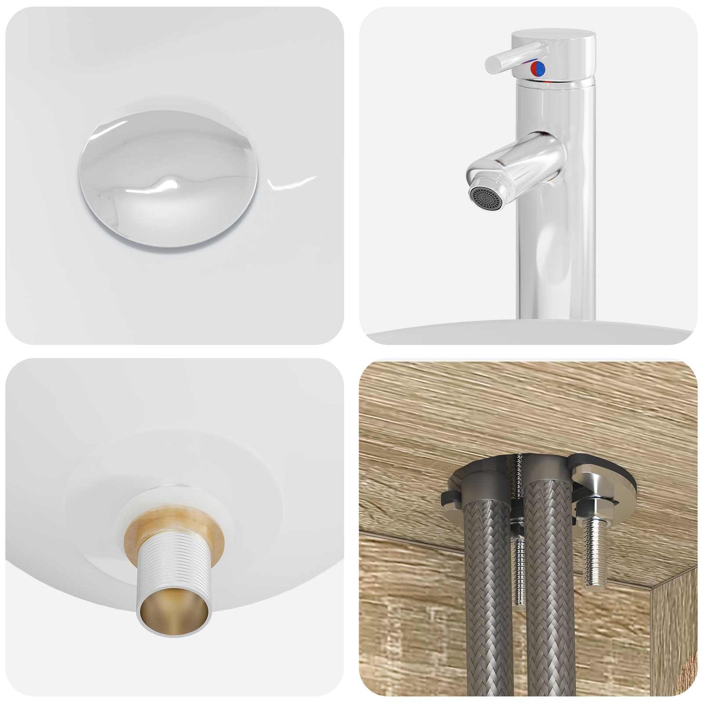 Mobile Lavabo da Parete Rovere Sonoma 49,5 x 41 x 64,5 cm