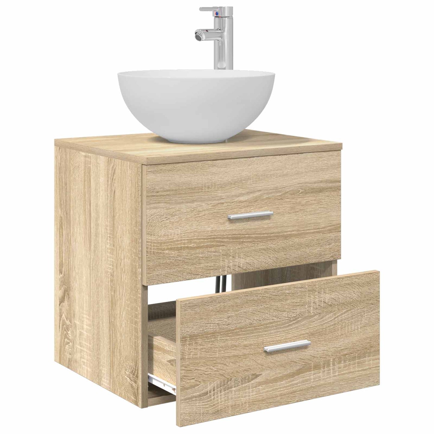 Mobile Lavabo da Parete Rovere Sonoma 49,5 x 41 x 64,5 cm