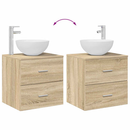 Mobile Lavabo da Parete Rovere Sonoma 49,5 x 41 x 64,5 cm