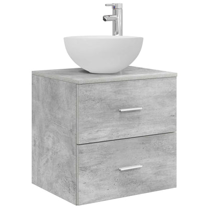 Mobile Lavabo da Parete Grigio Cemento 49,5 x 41 x 64,5 cm | homemem39