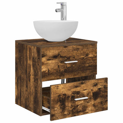 Mobile Lavabo da Parete Rovere Fumo 49,5 x 41 x 64,5 cm | homemem39